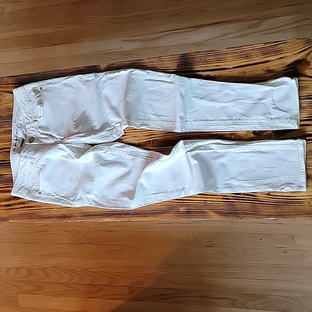 White skinny jeans - long